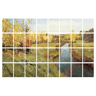 Набор магнитных карточек "Золотая осень" (Исаак Левитан) (для работы на классной доске)