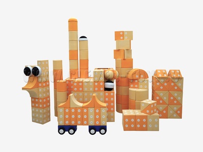 Напольный магнитный конструктор "МЕГА МАККИ 265"