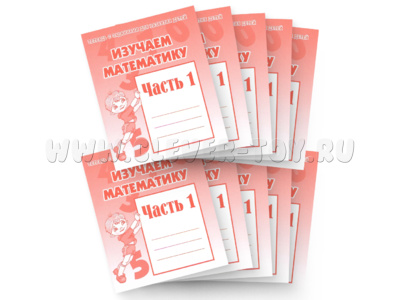 Набор из 10 рабочих тетрадей "Изучаем математику ч.1"