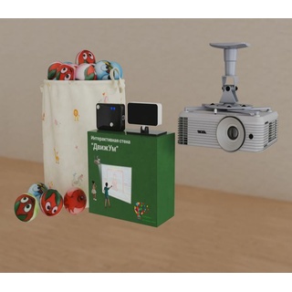 Интерактивная стена "ДвижУм" с проектором