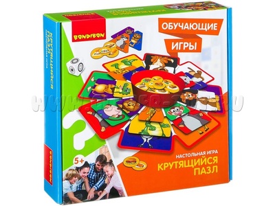 Обучающая настольная игра "Крутящийся пазл" Обучающая настольная игра "Крутящийся пазл"
