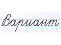 Магнитная карточка "Вариант" (фон белый)